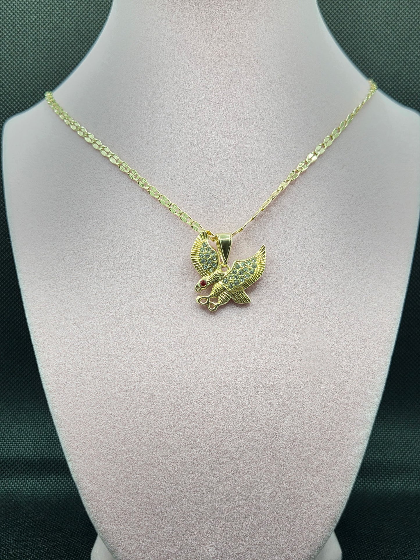 Red Eye Eagle Necklace