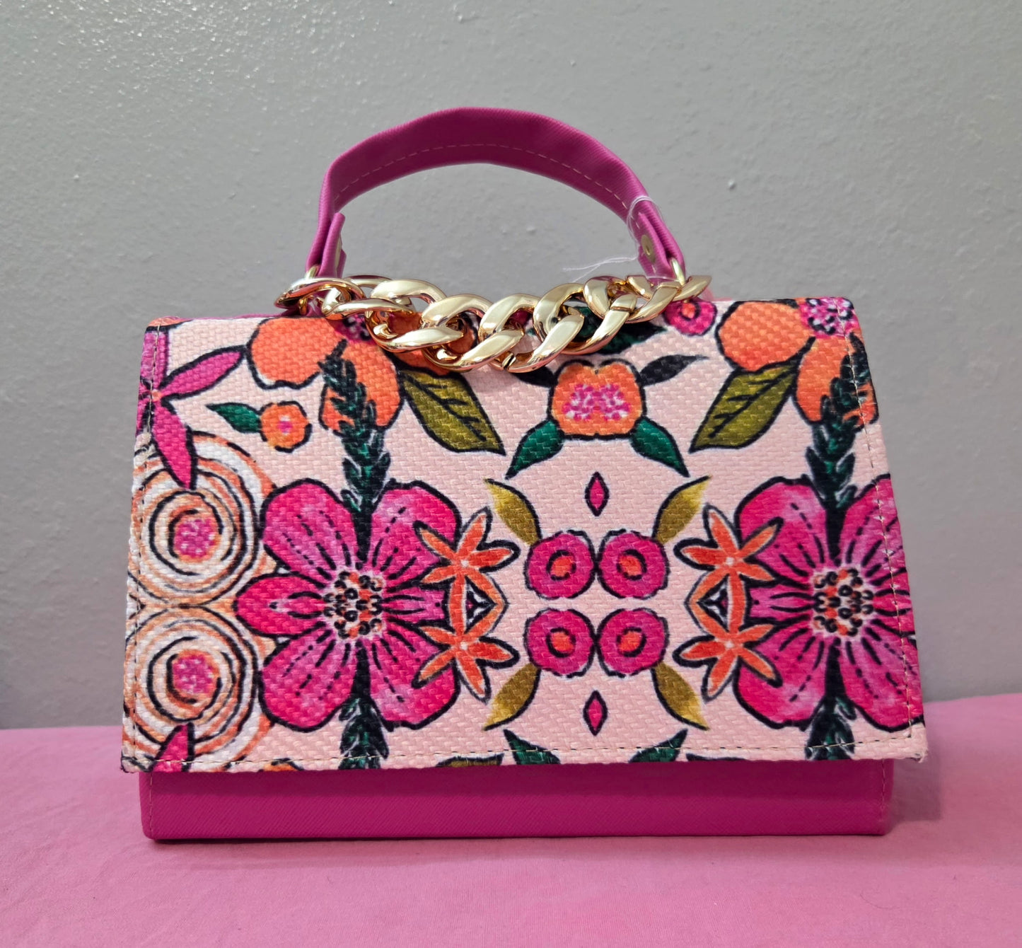 Hot Pink Flower Purse