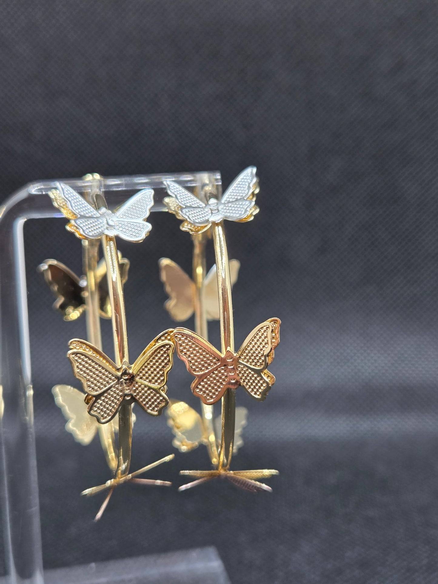 Beautiful Butterfly Big Hoops