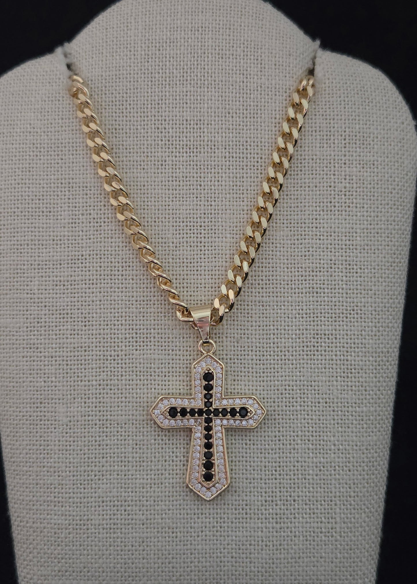 Black Clear Zircon Necklace