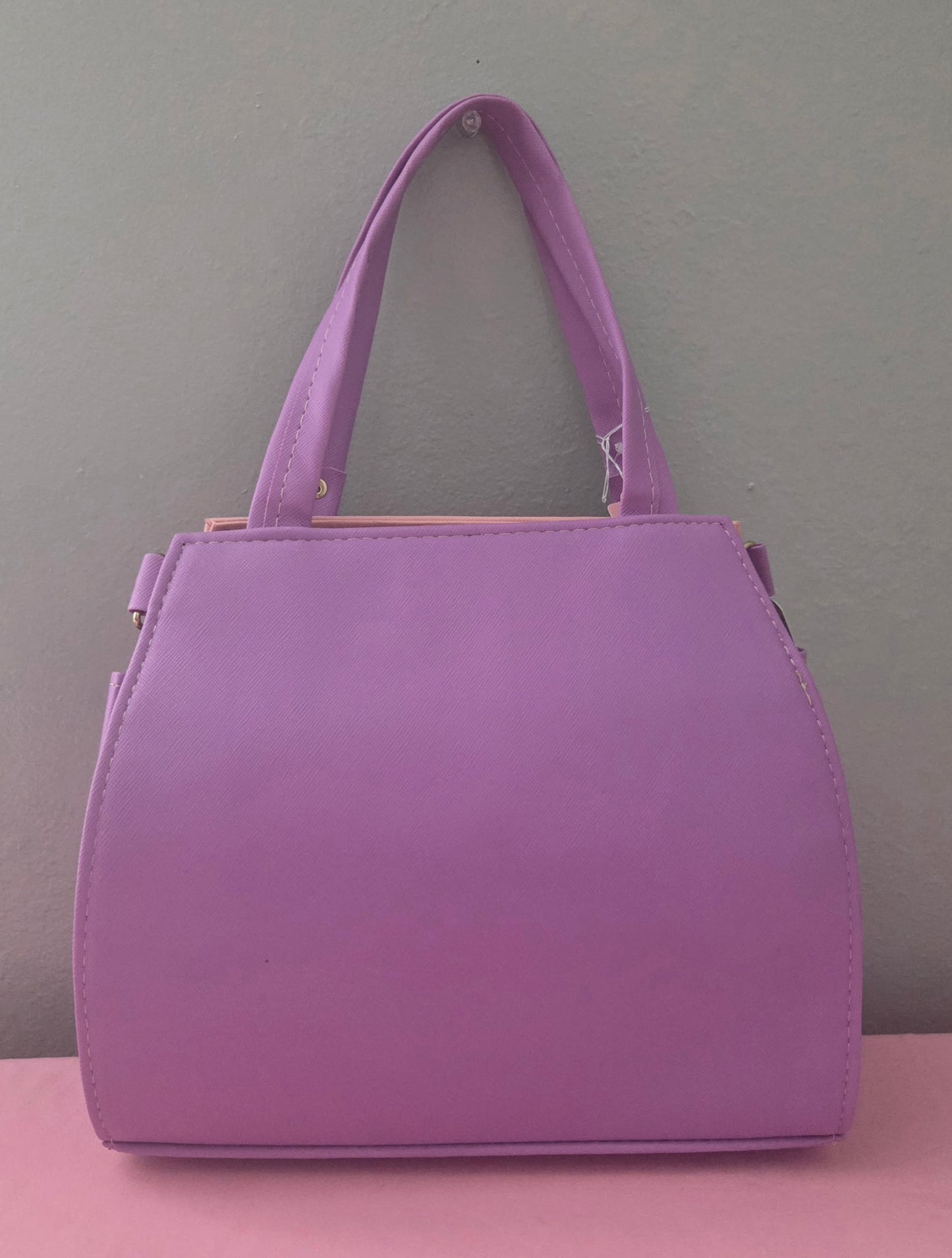 Lilac White Pink Medium Crossbody Purse
