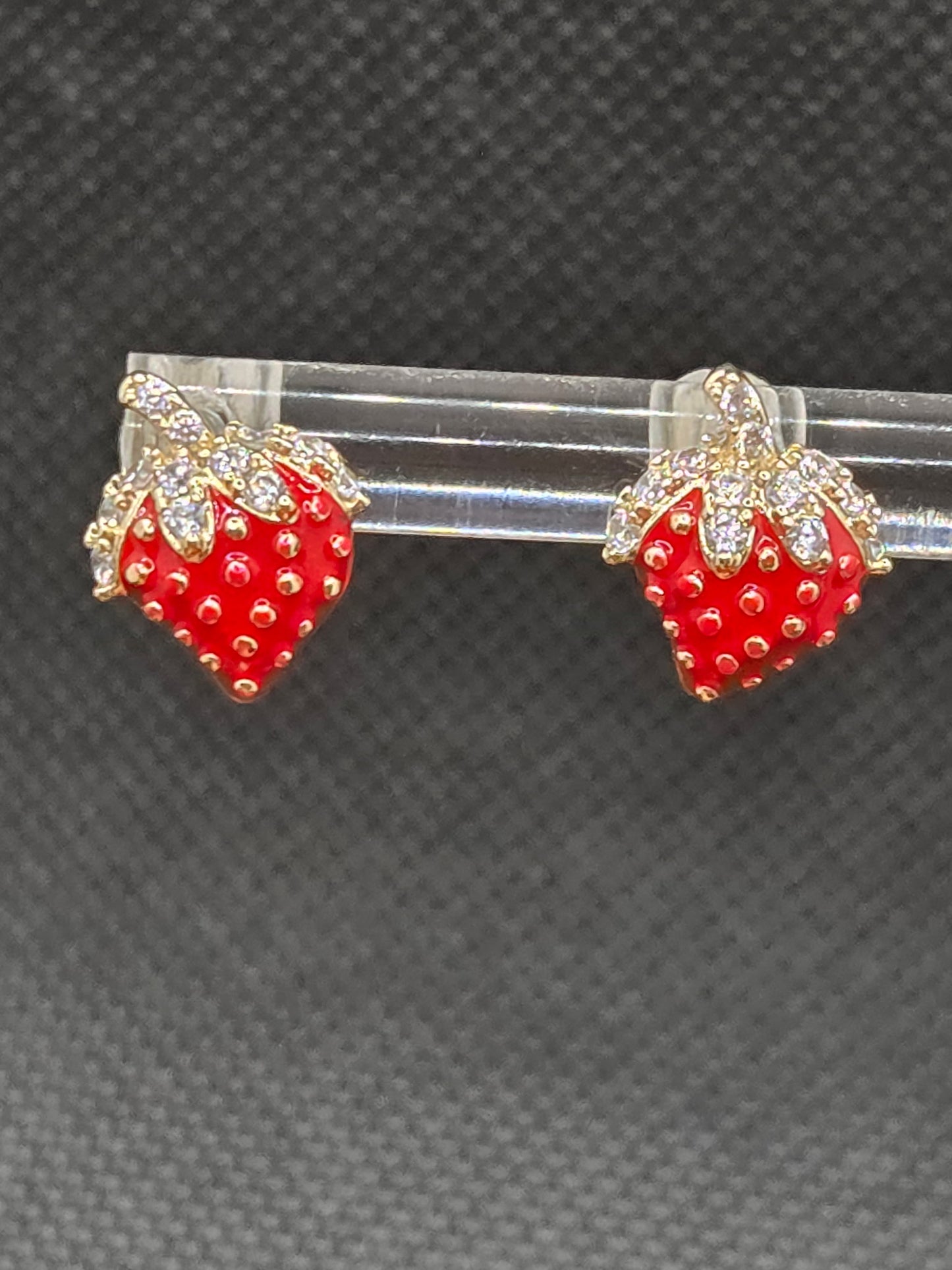 Small Strawberry Earrings