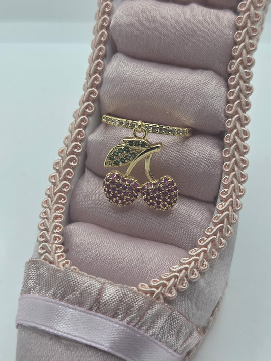 Cherry Adjustable Ring