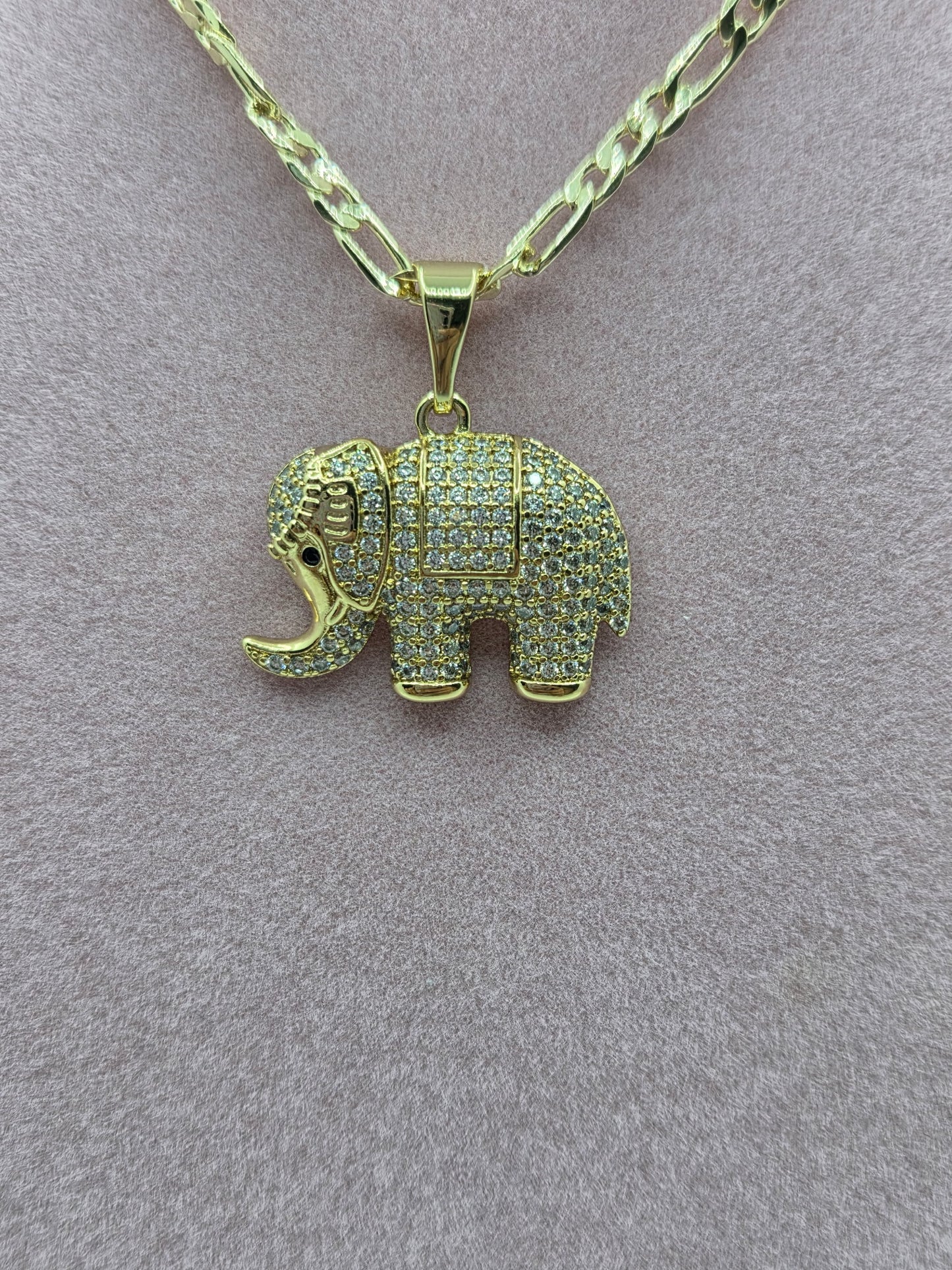 Zircon Elephant Necklace