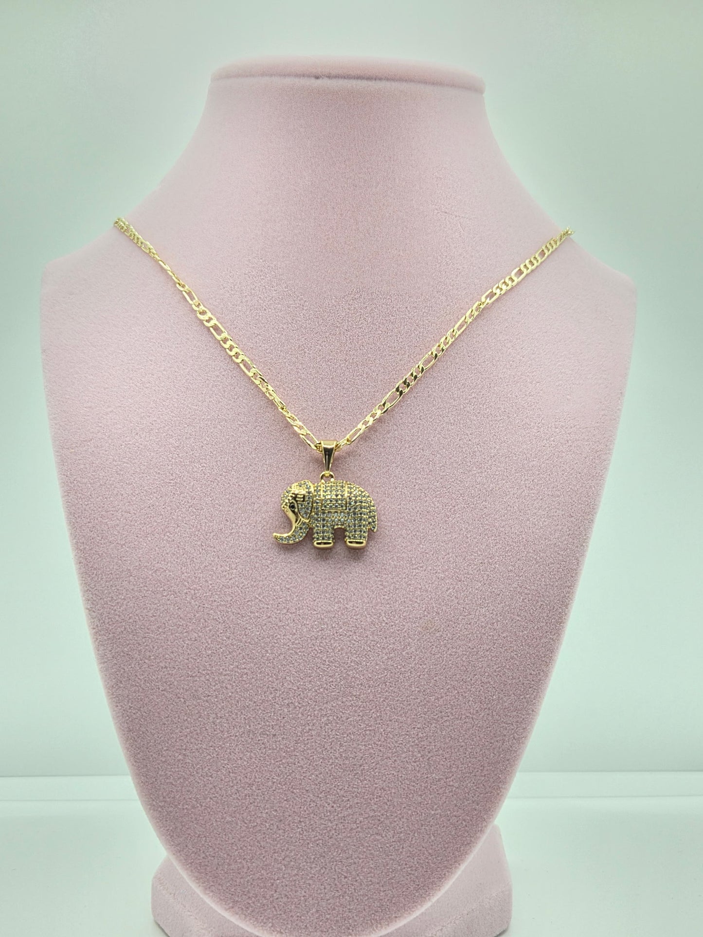 Zircon Elephant Necklace