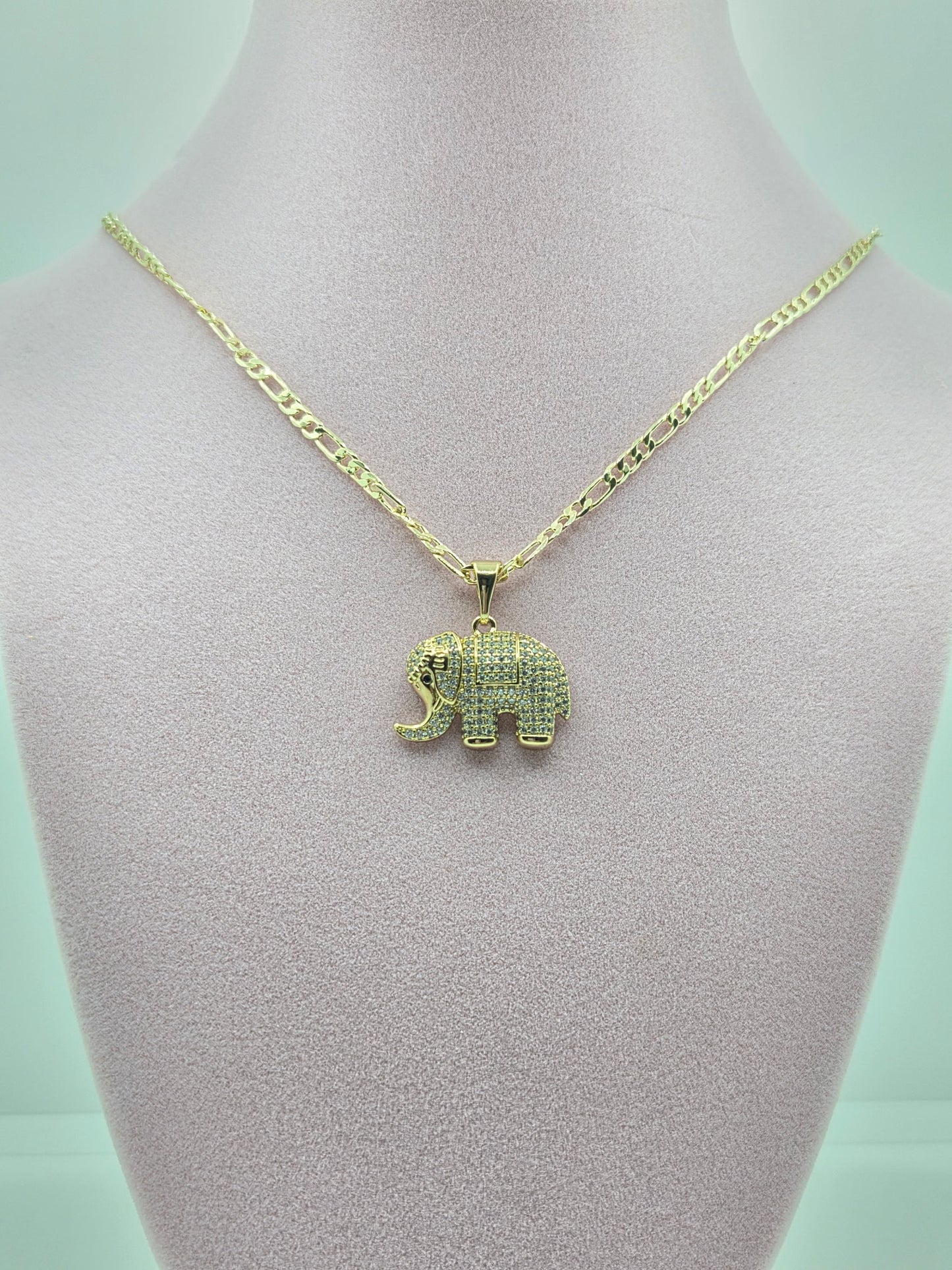 Zircon Elephant Necklace