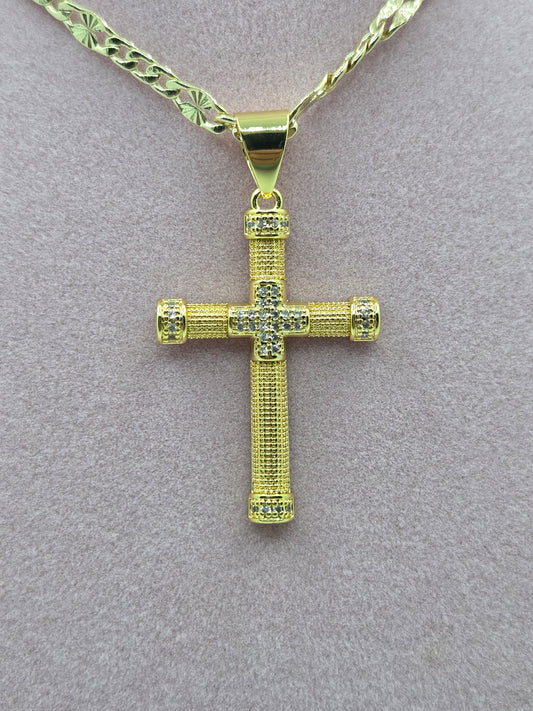 Double Cross Necklace