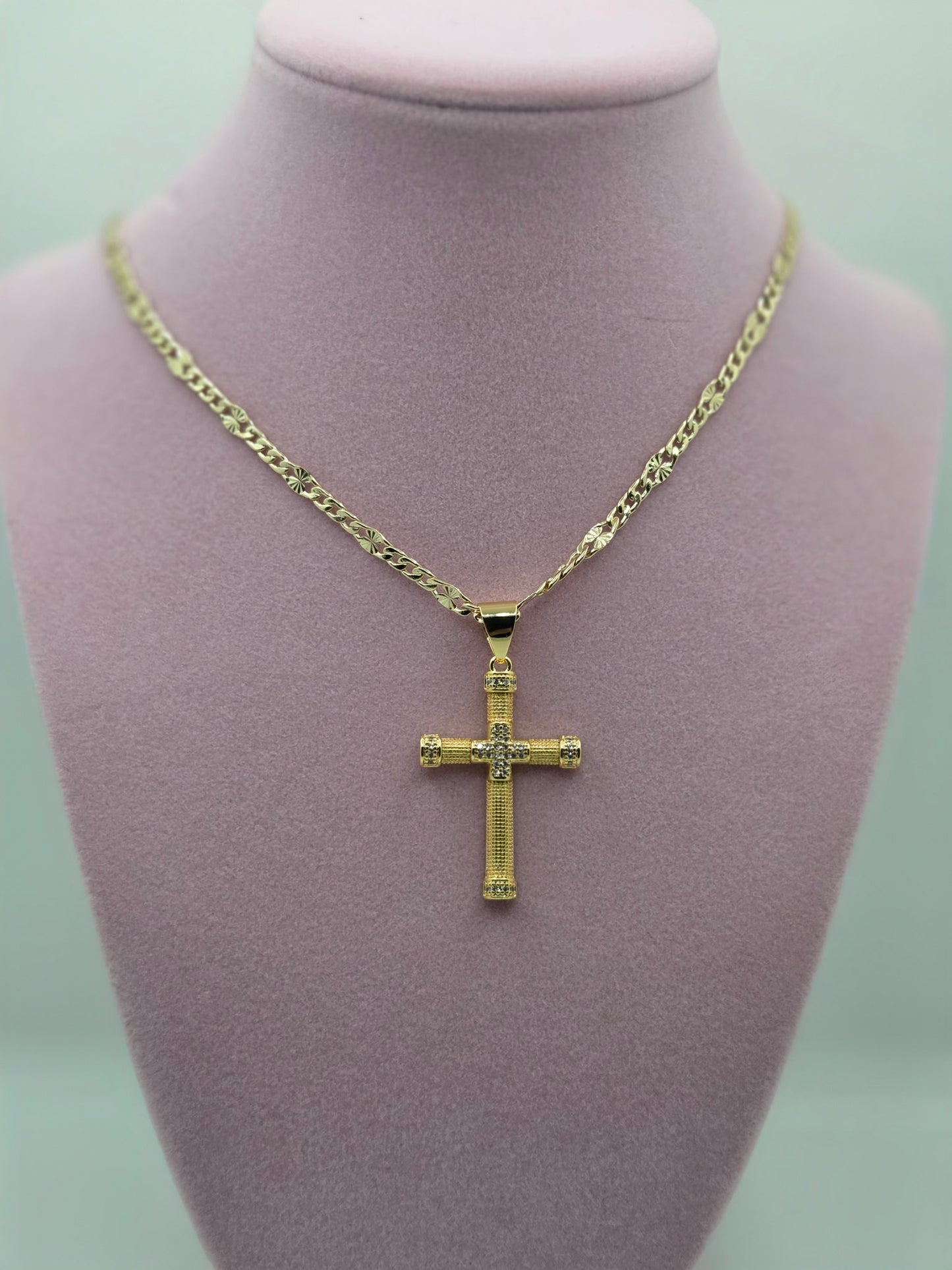 Double Cross Necklace