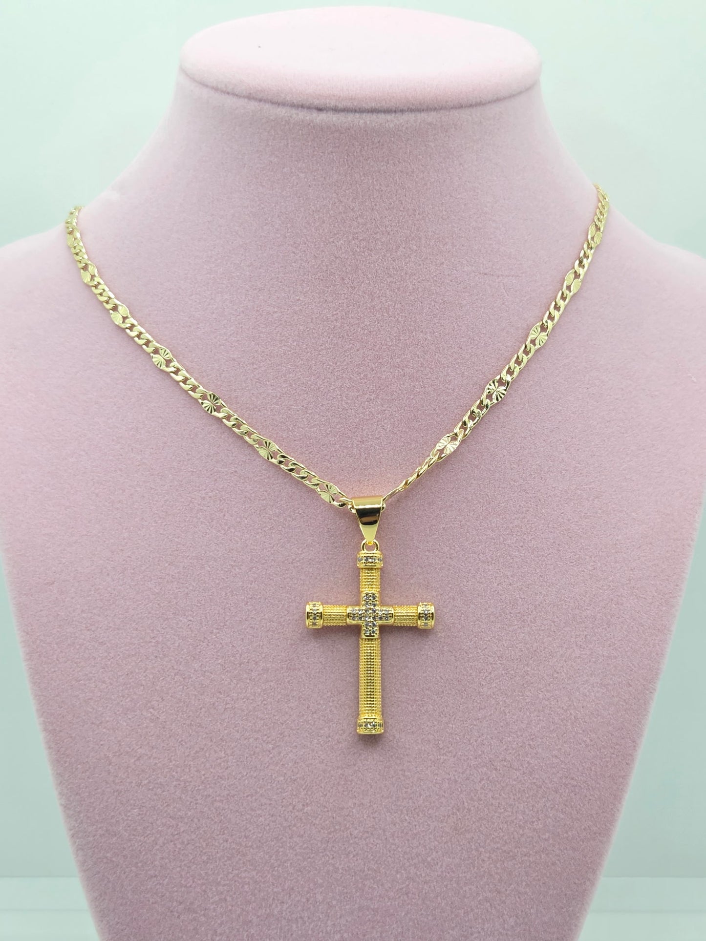 Double Cross Necklace