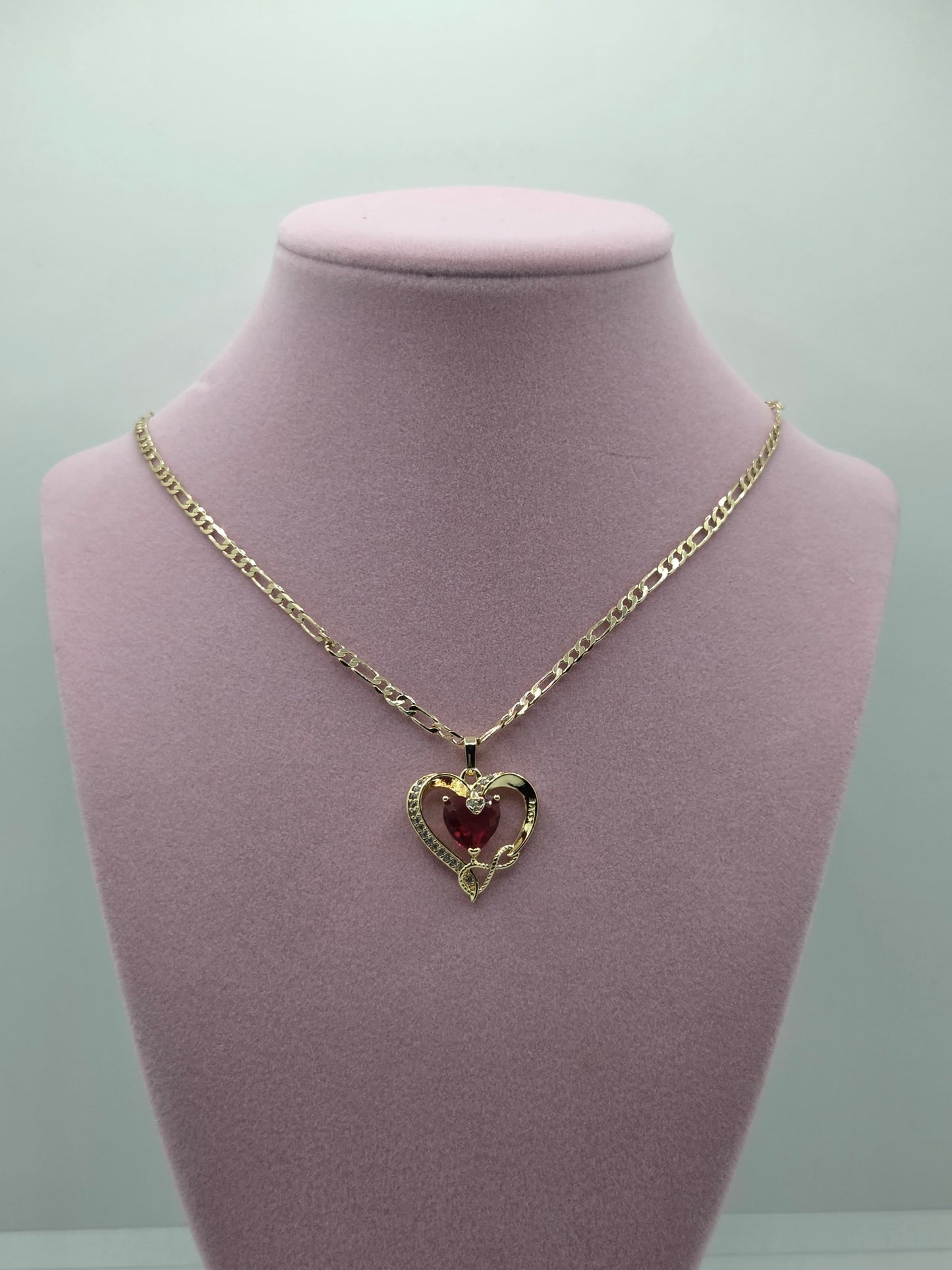 Love Red Heart Necklace