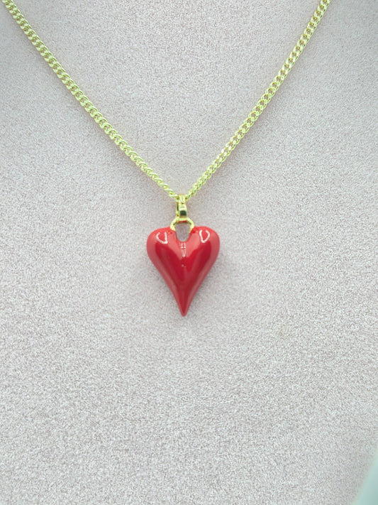 Red Heart Necklace