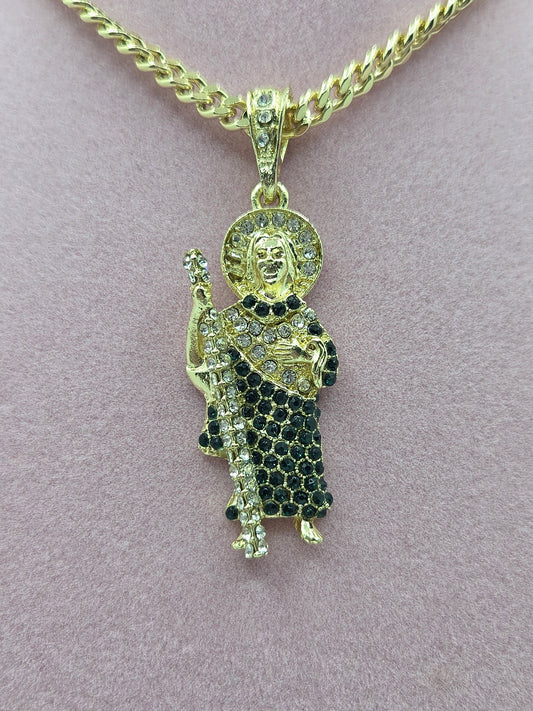 San Judas Green Zircon Necklace