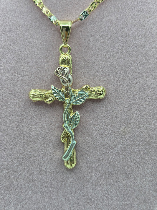 Rose Gold Cross Necklace