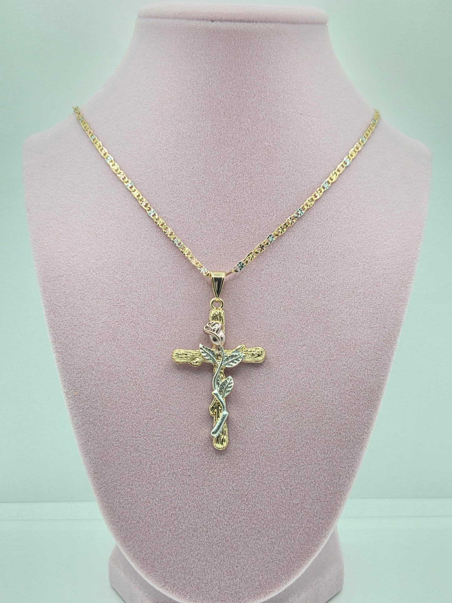 Rose Gold Cross Necklace