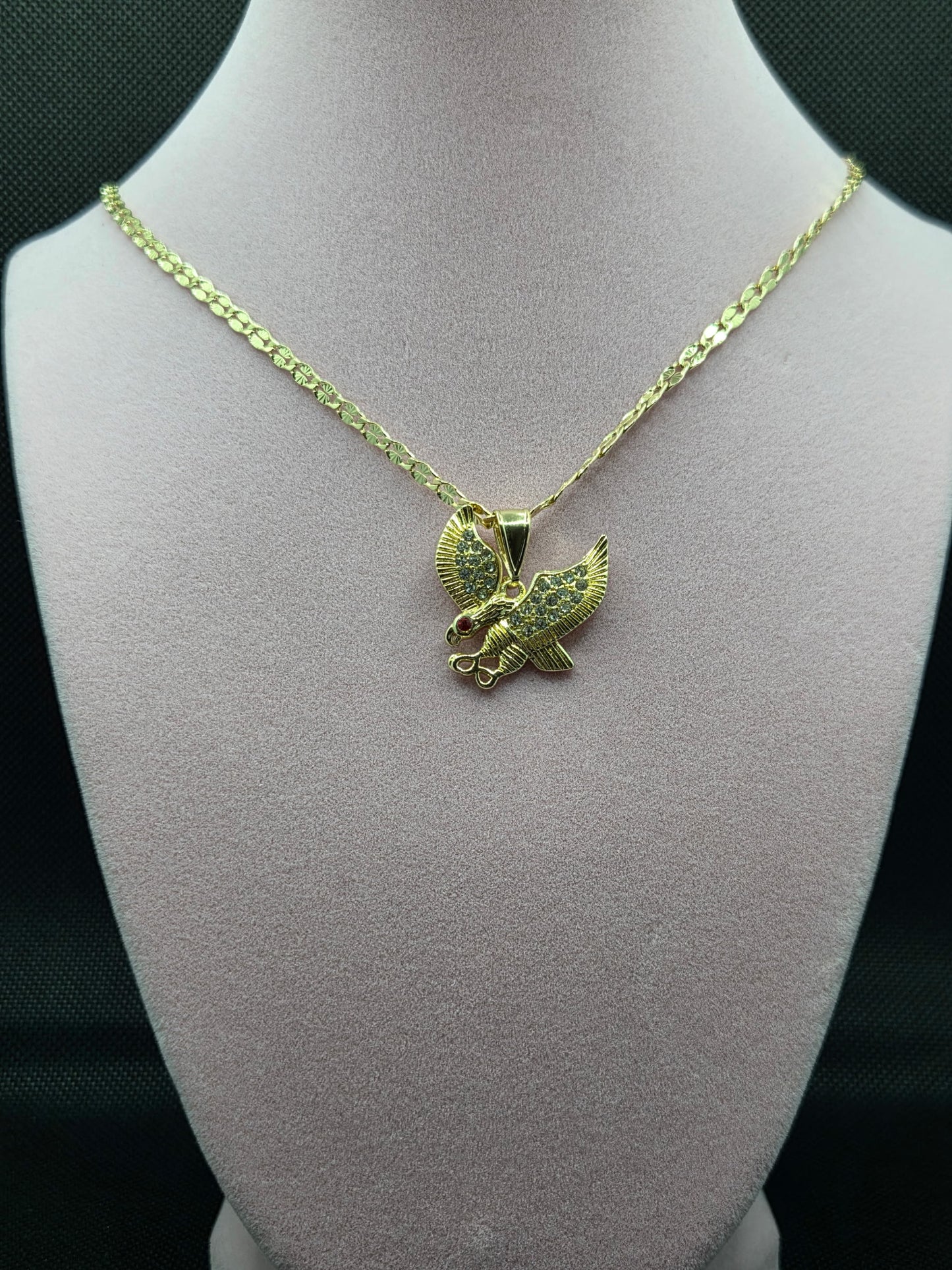 Red Eye Eagle Necklace