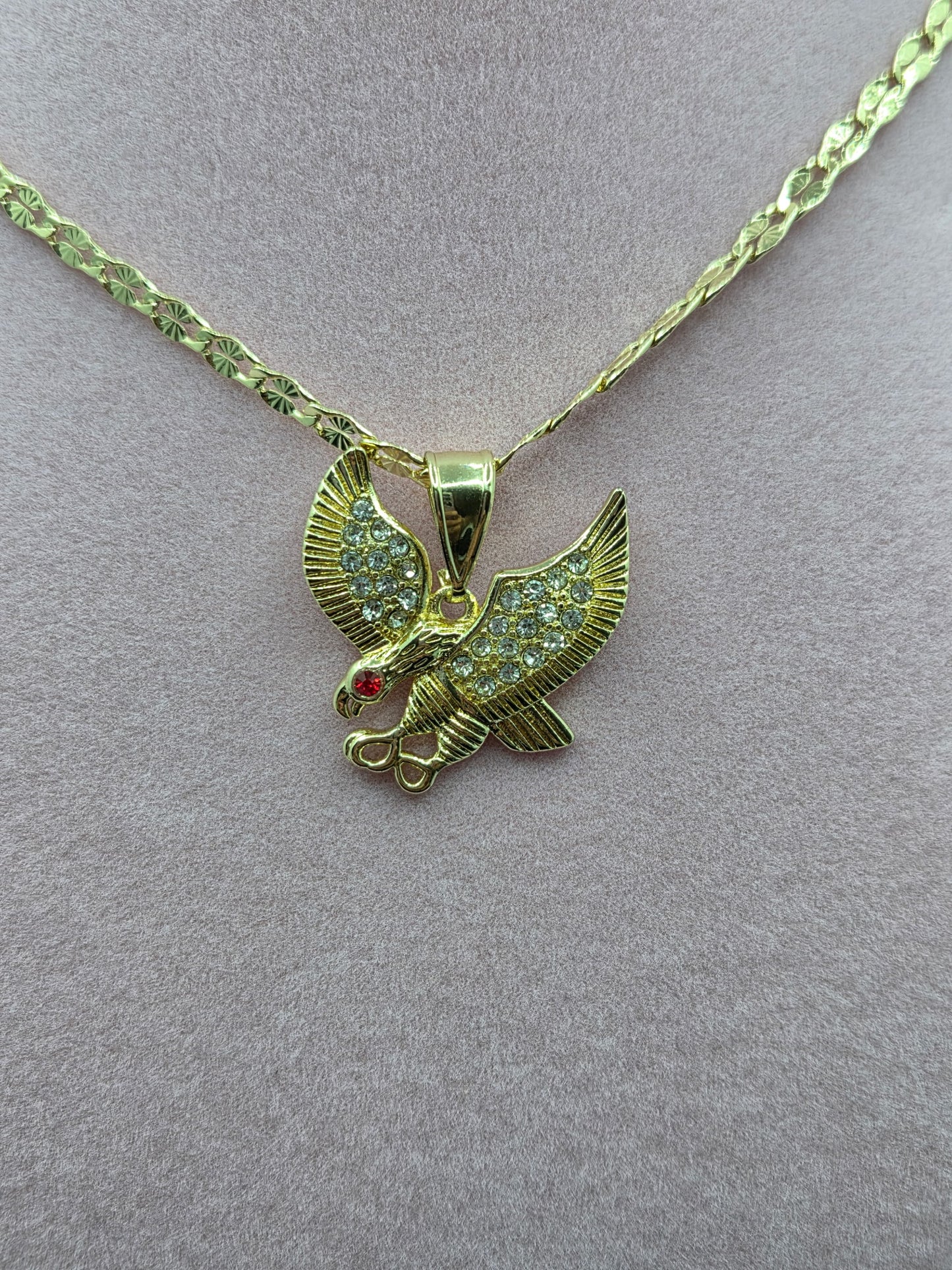 Red Eye Eagle Necklace