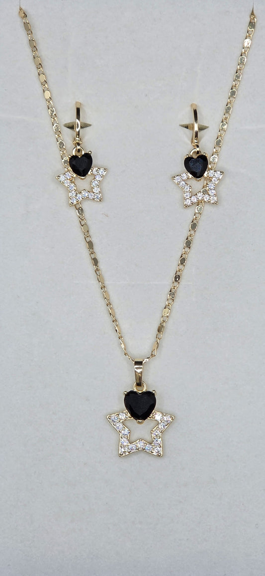 Black Heart Star Set