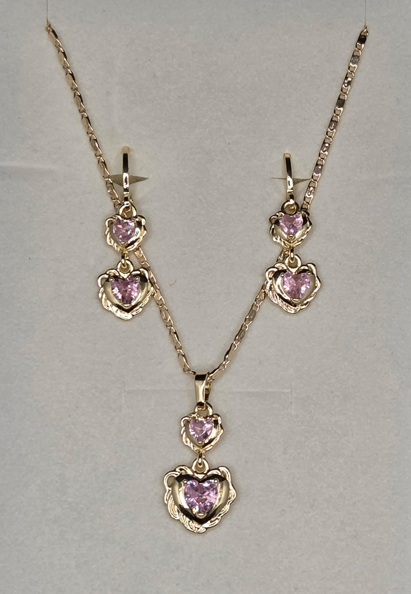 Pink 2 Hearts Set