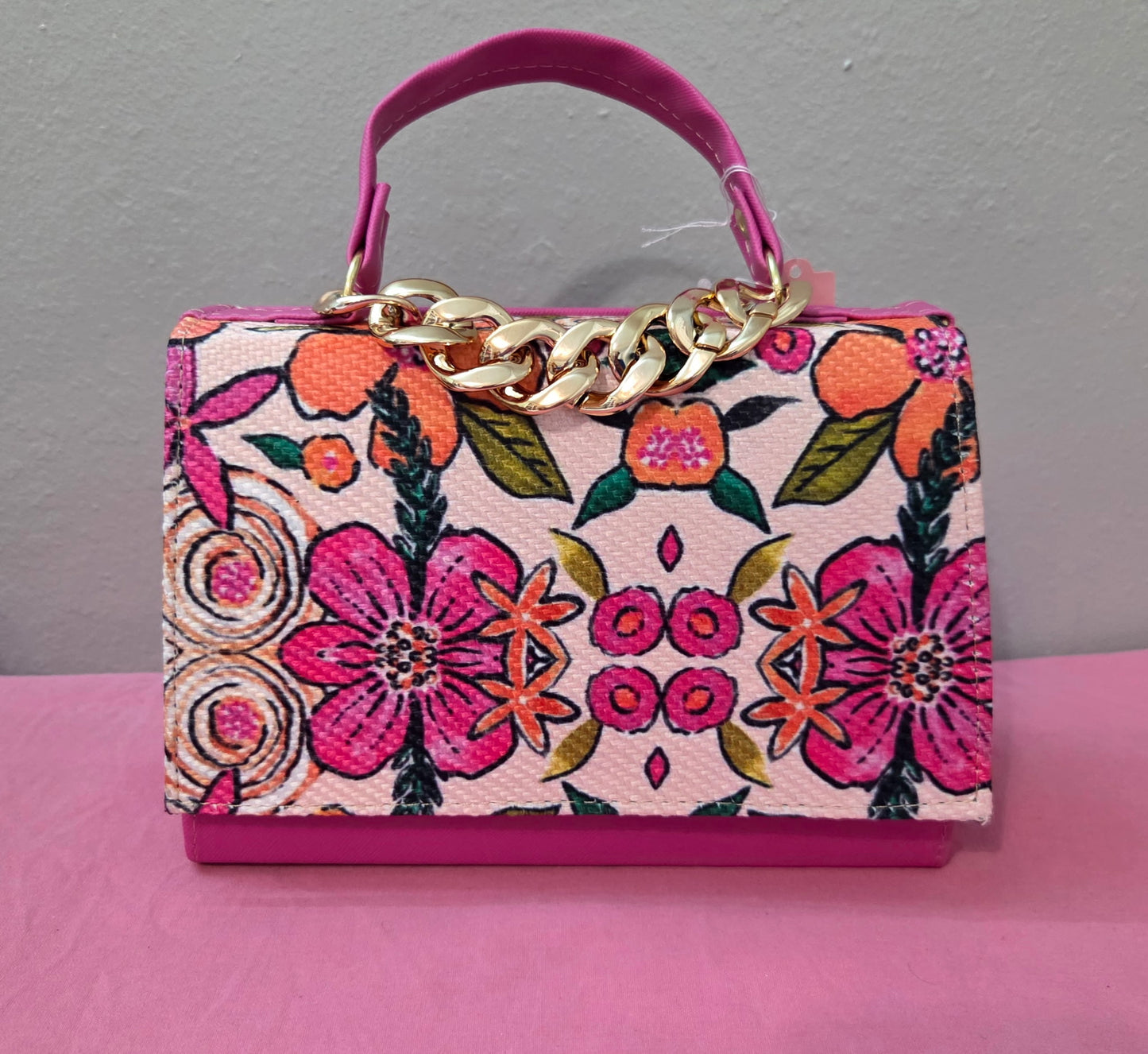 Hot Pink Flower Purse