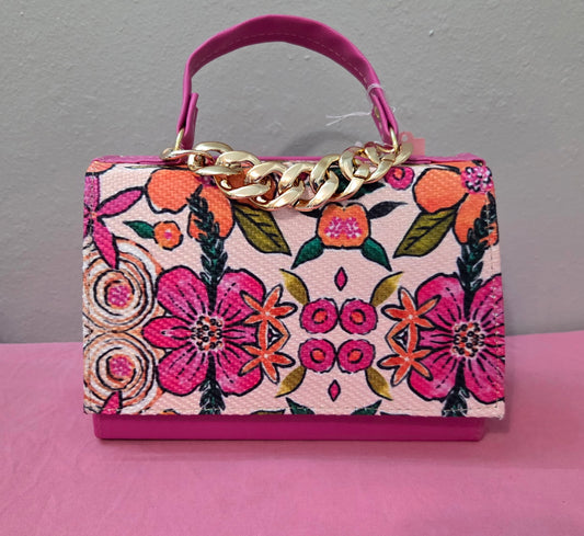 Hot Pink Flower Purse