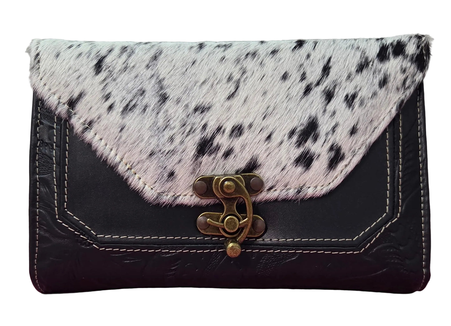 Cowhide Portable Purse