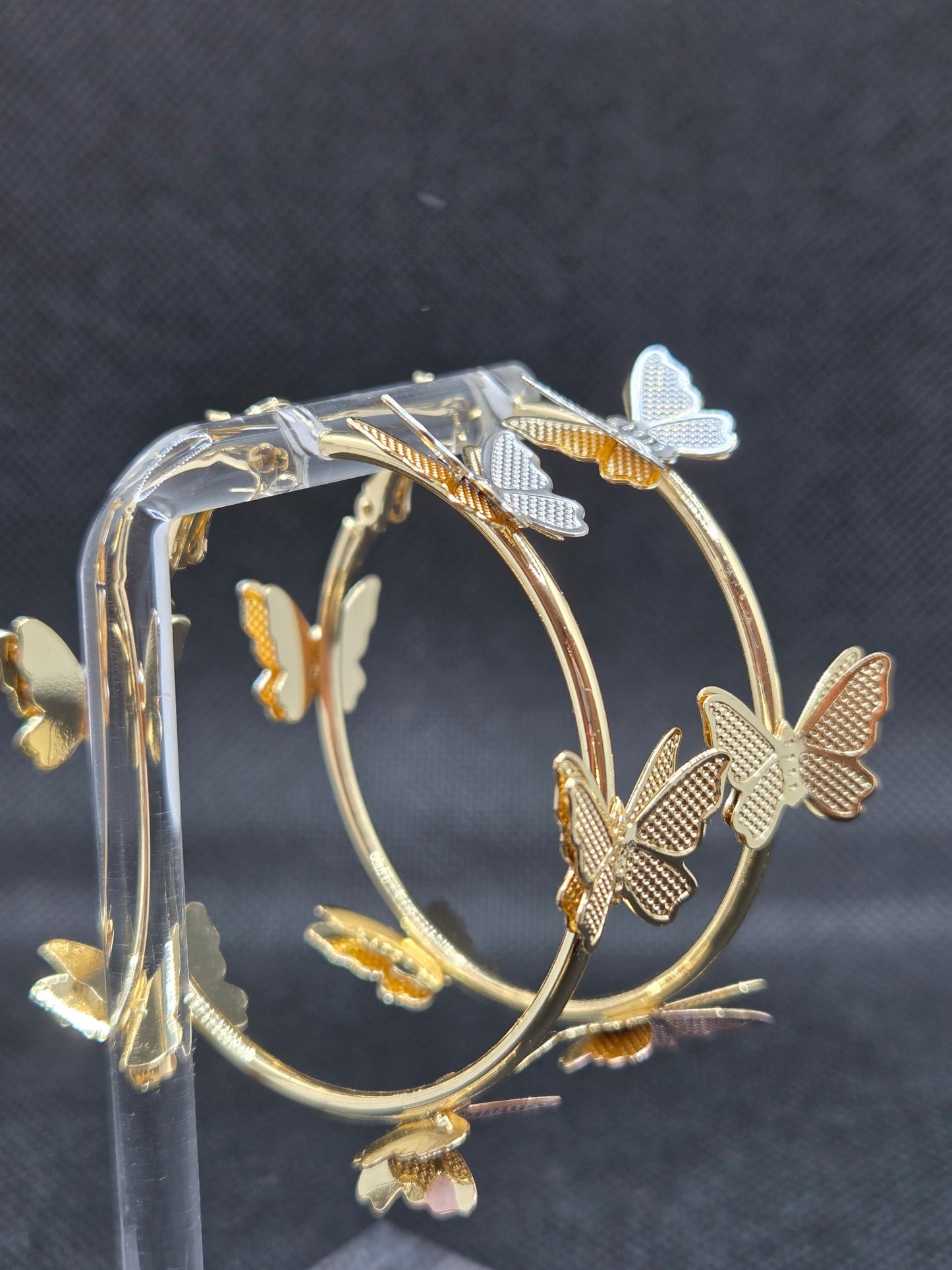 Beautiful Butterfly Big Hoops