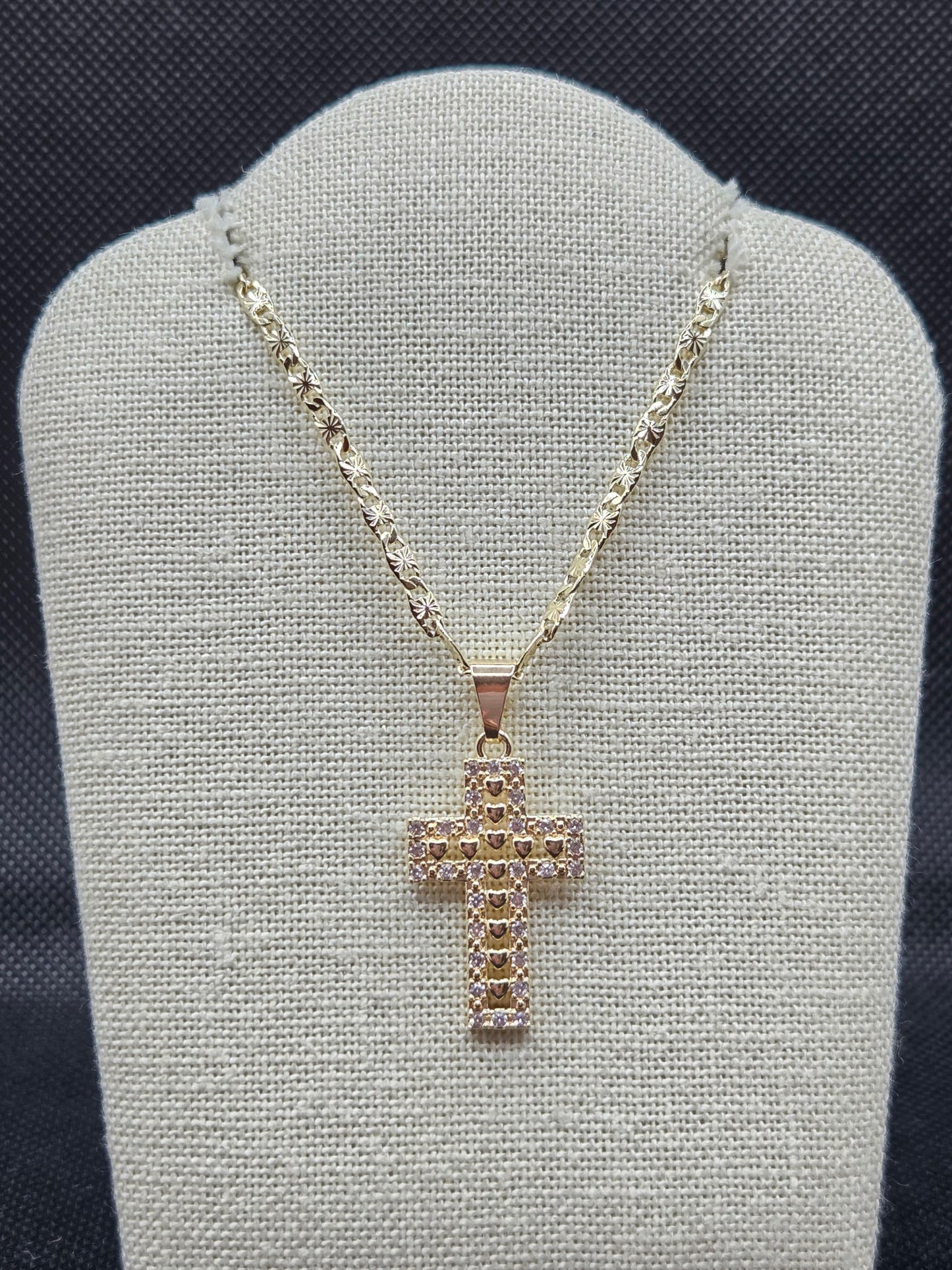 Hearts Cross Necklace