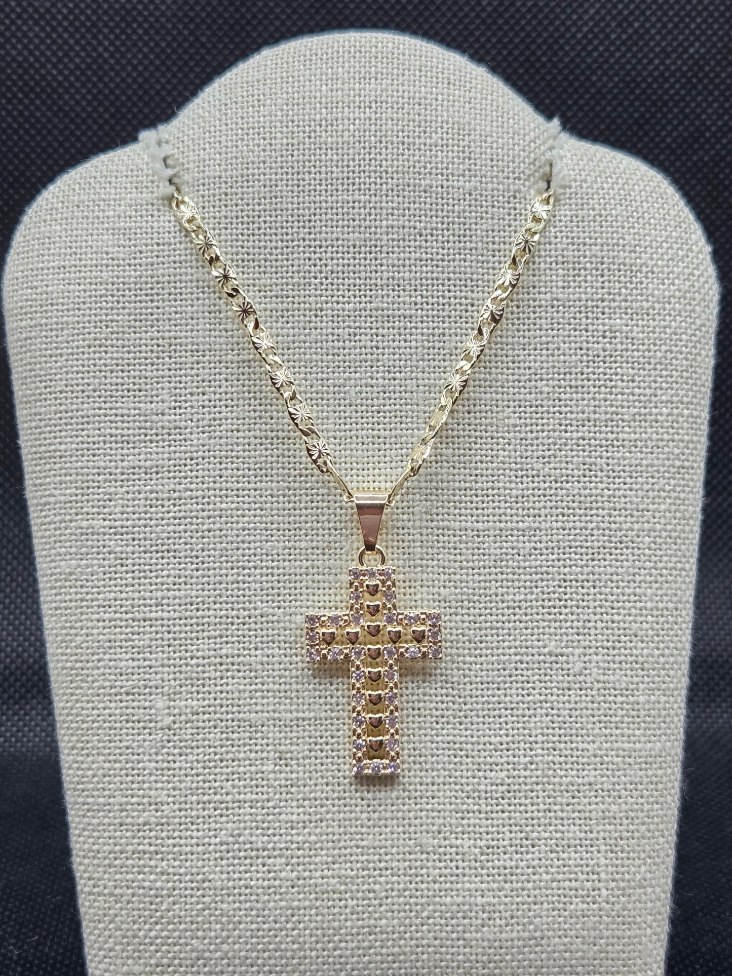 Hearts Cross Necklace