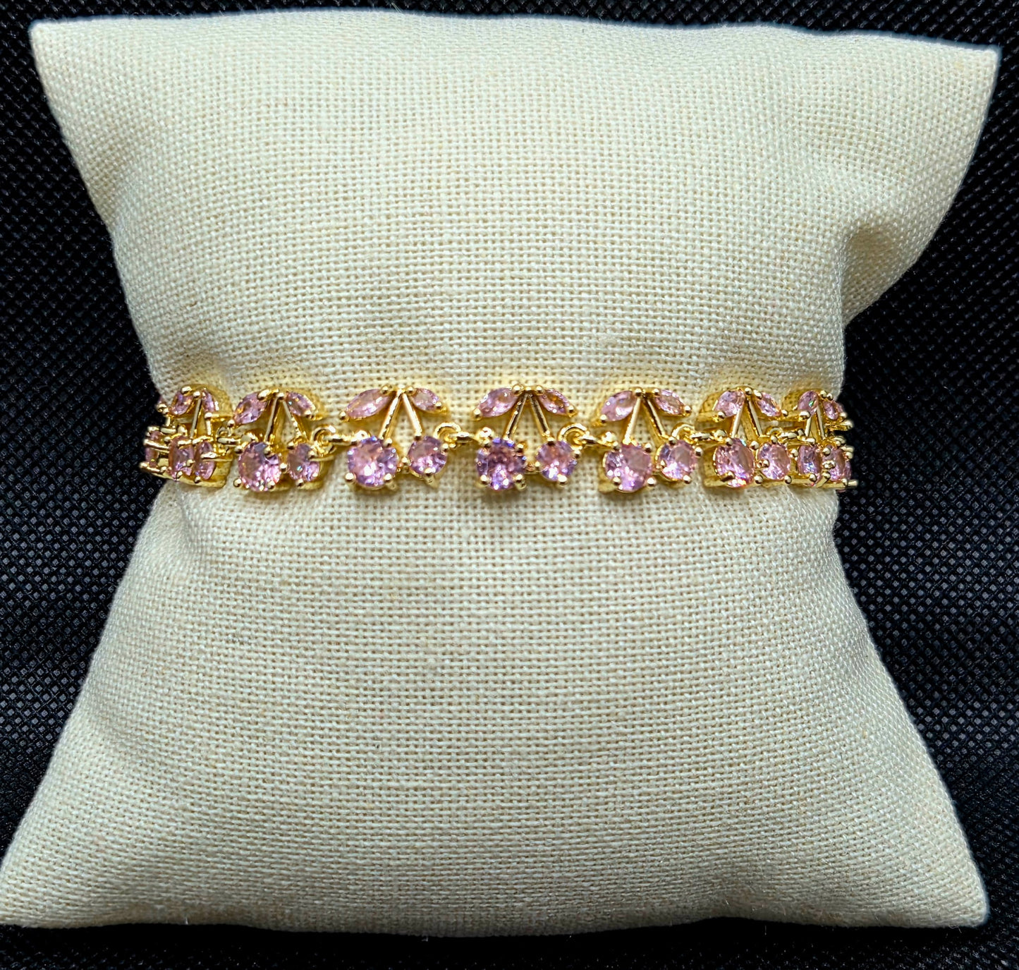Pink Cherry Bracelet