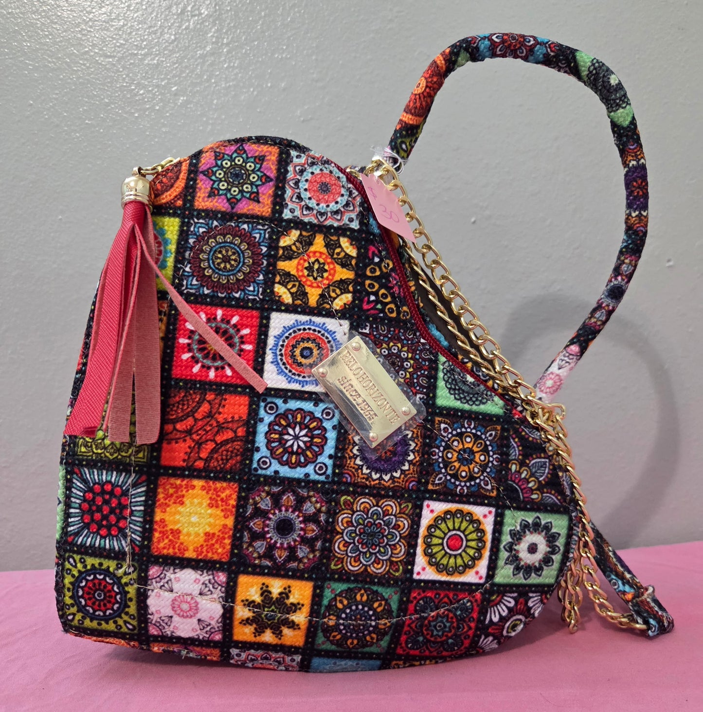 Heart Yute Crossbody Purse