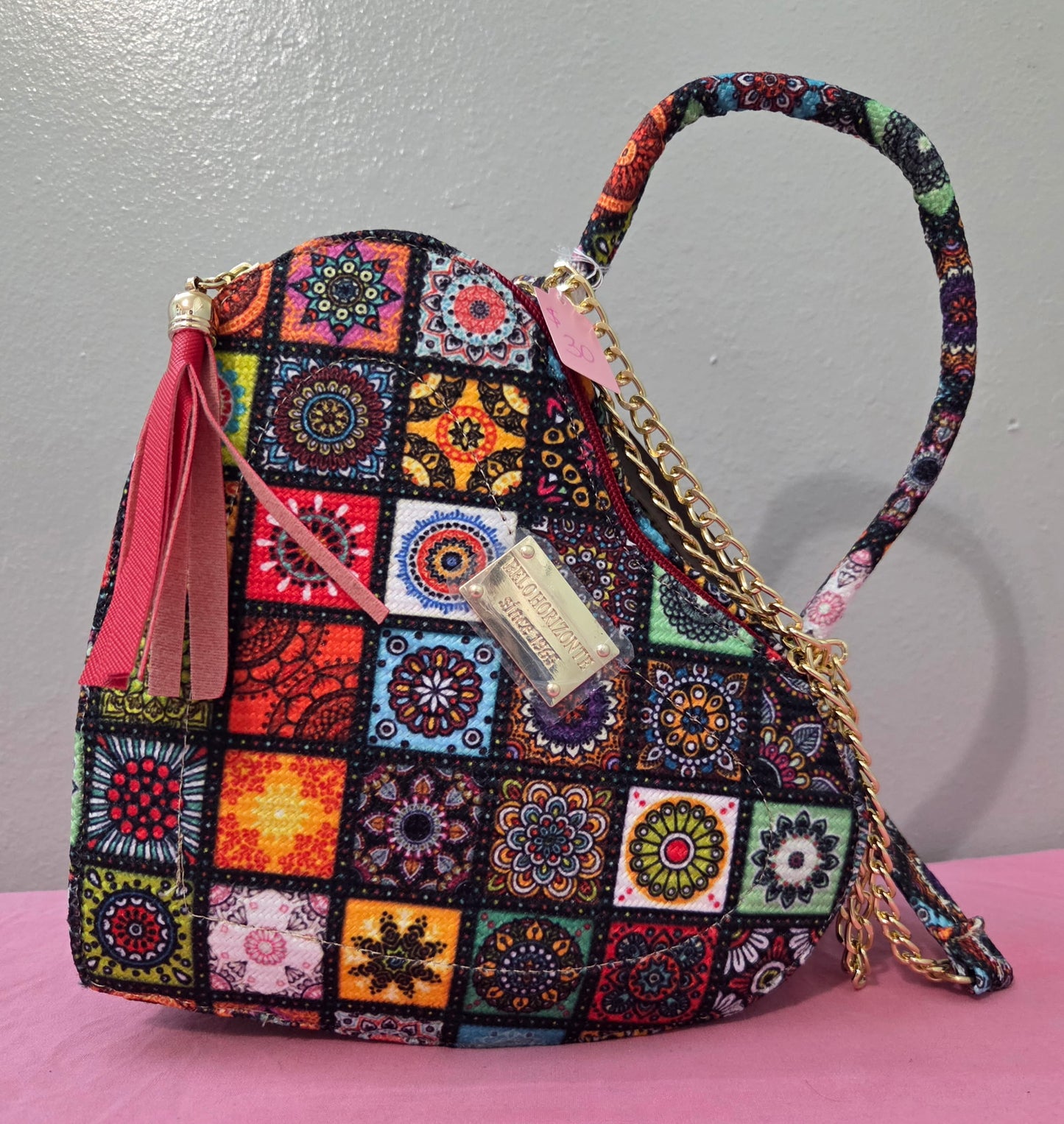 Heart Yute Crossbody Purse