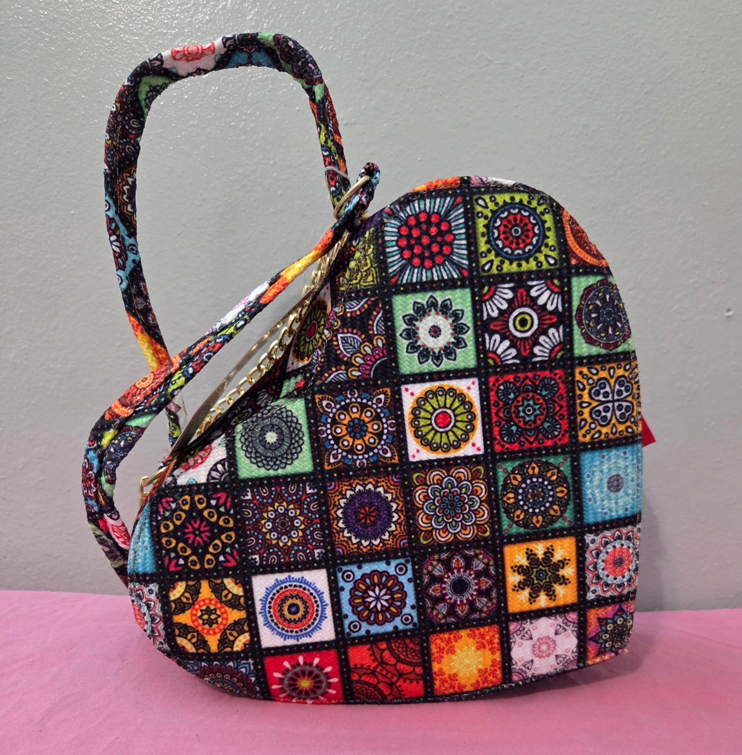 Heart Yute Crossbody Purse