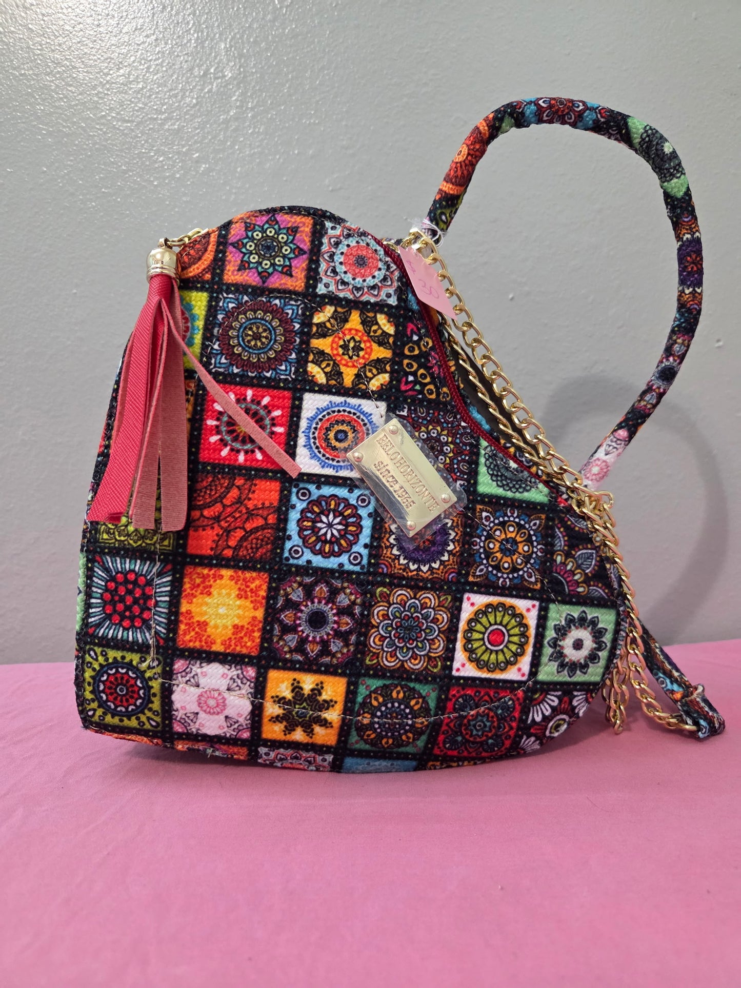 Heart Yute Crossbody Purse