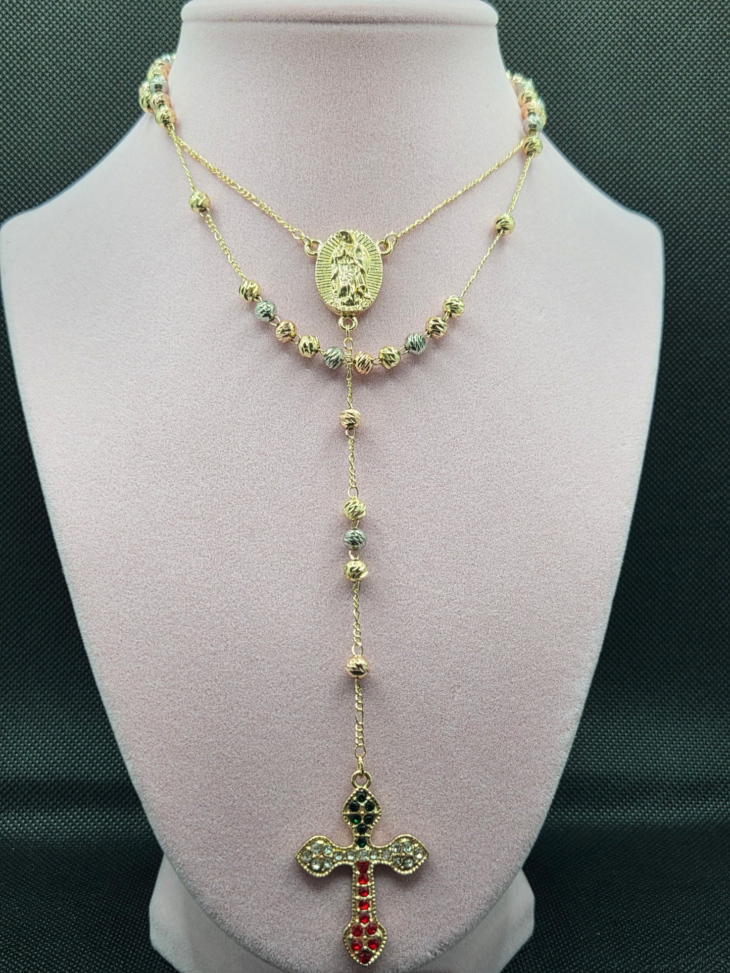 Cross Virgen de Guadalupe Rosary
