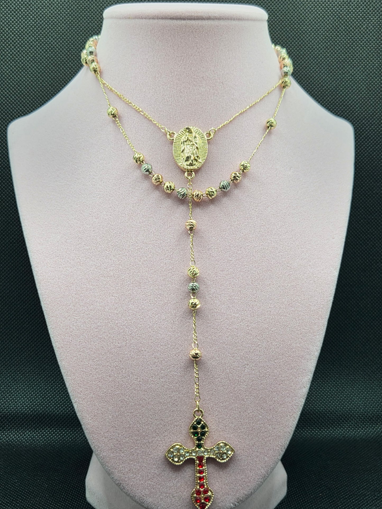 Cross Virgen de Guadalupe Rosary