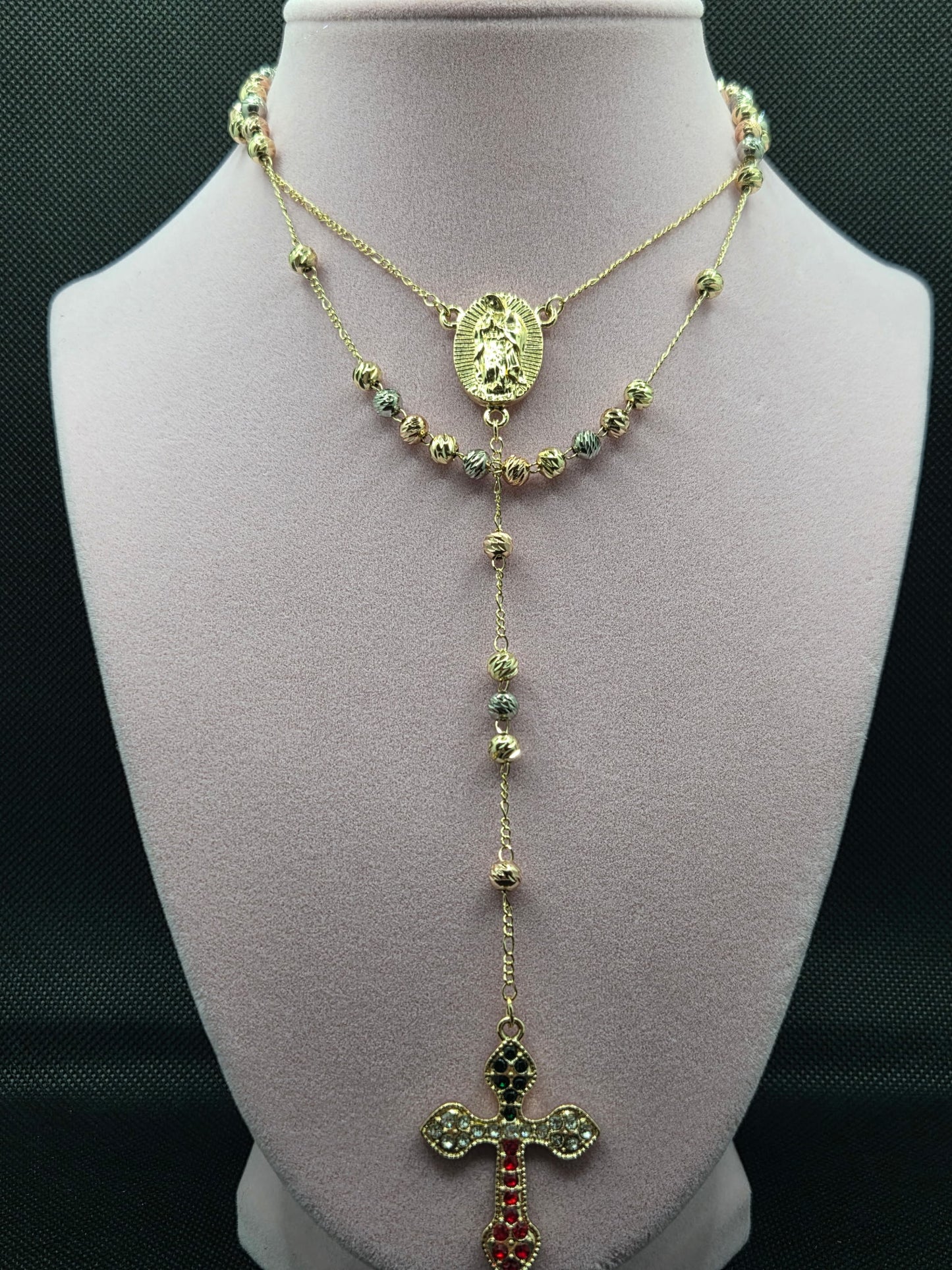 Cross Virgen de Guadalupe Rosary