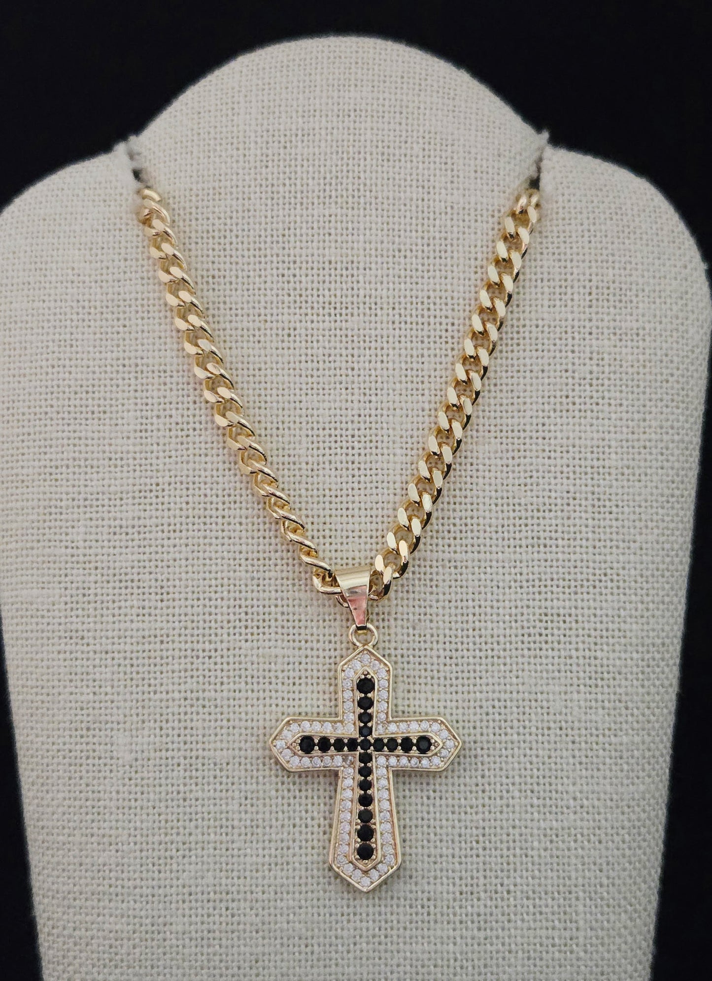 Black Clear Zircon Necklace