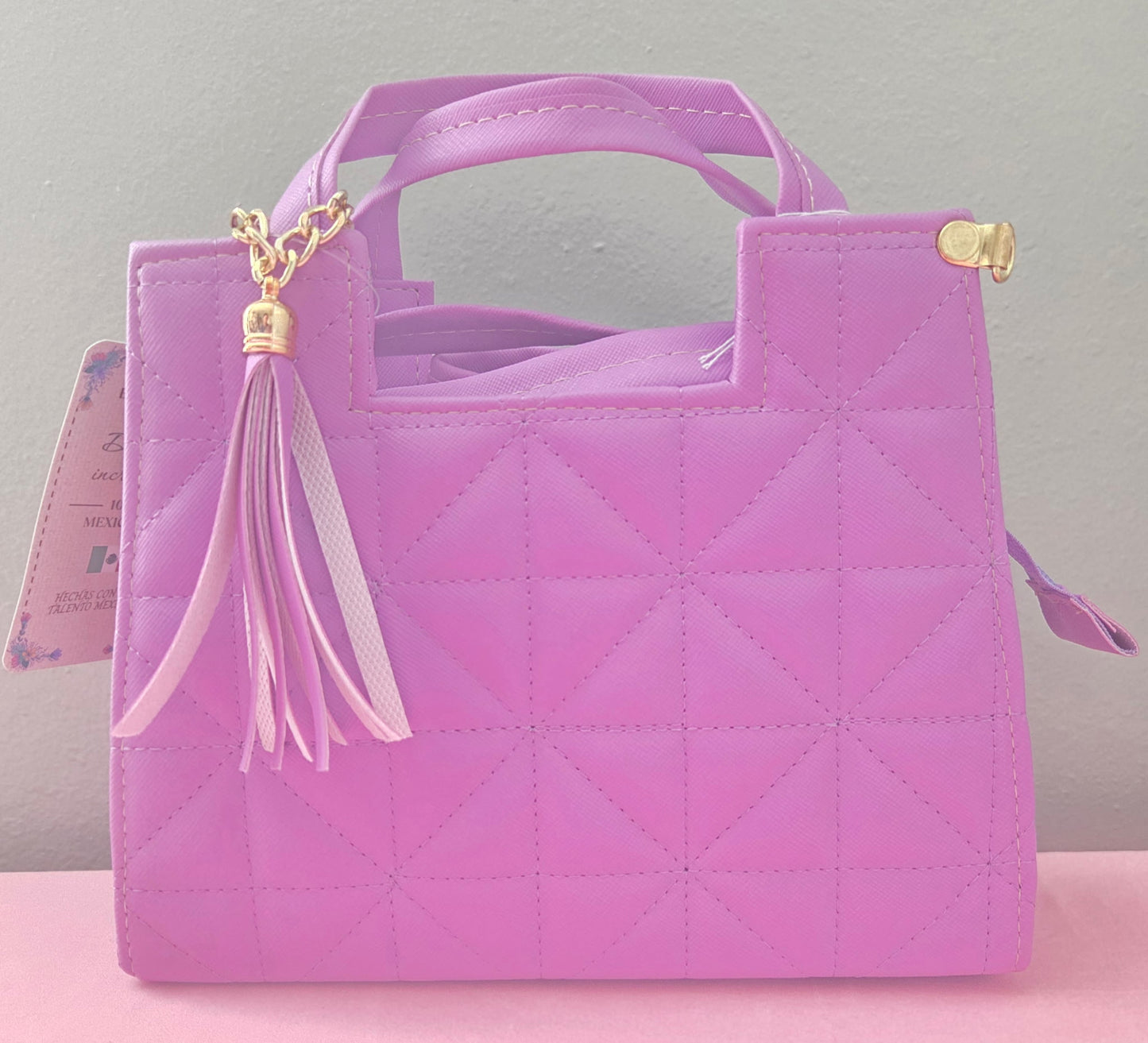 Plain Lilac Crossbody Purse