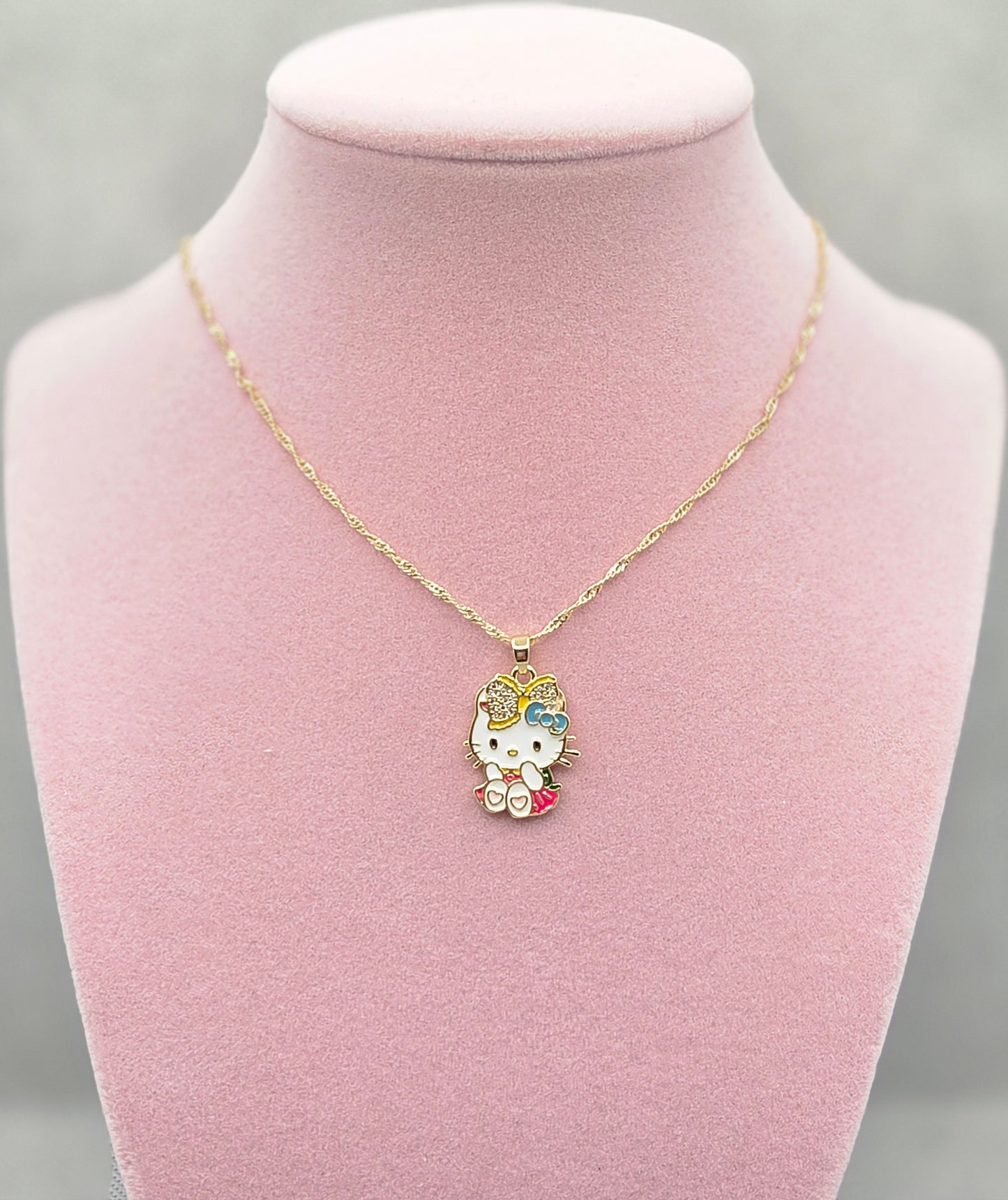 Hello Kitty Pink Heart Necklace