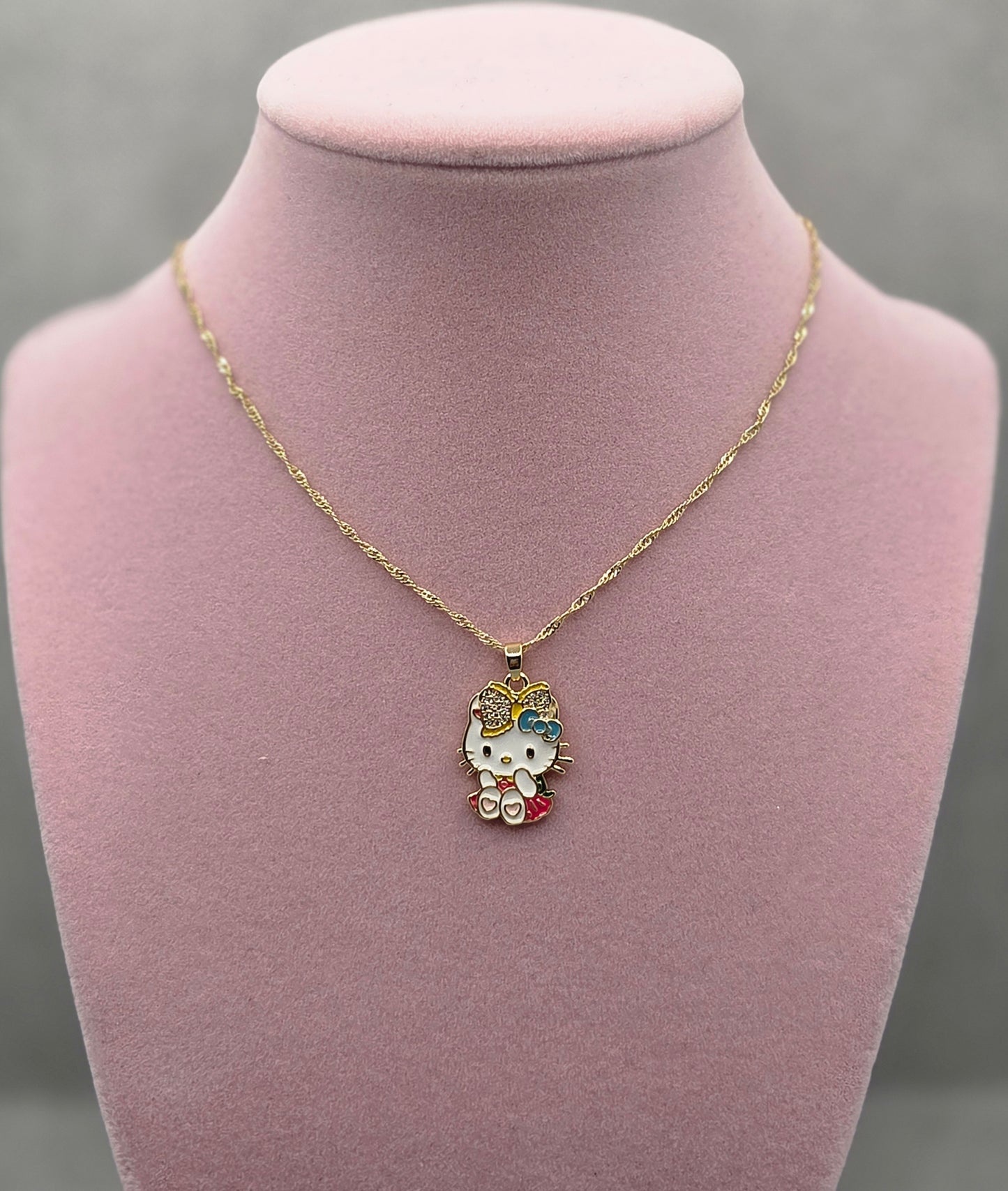 Hello Kitty Pink Heart Necklace
